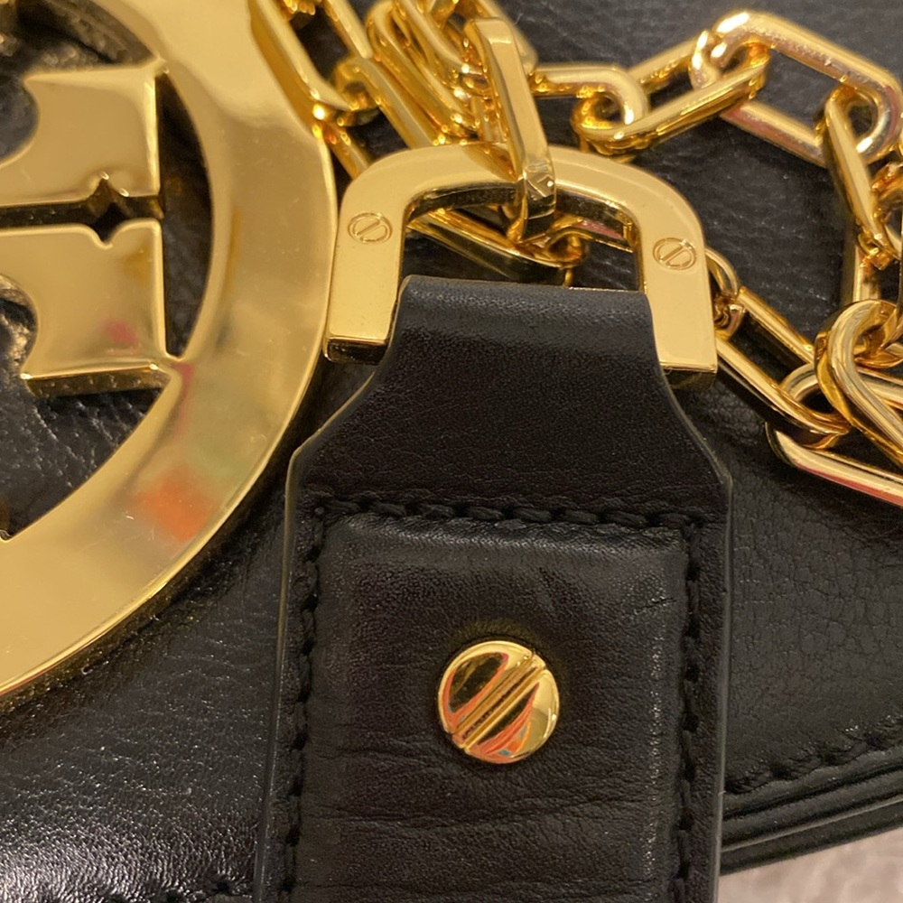 Tory Burch Black and Gold Crossbody Bag - Picture 7 of 11